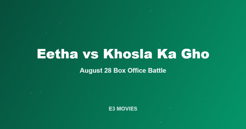 Eetha vs Khosla Ka Ghosla 2 on August 28: Shraddha Kapoor Comeback Meets Cult Classic Sequel