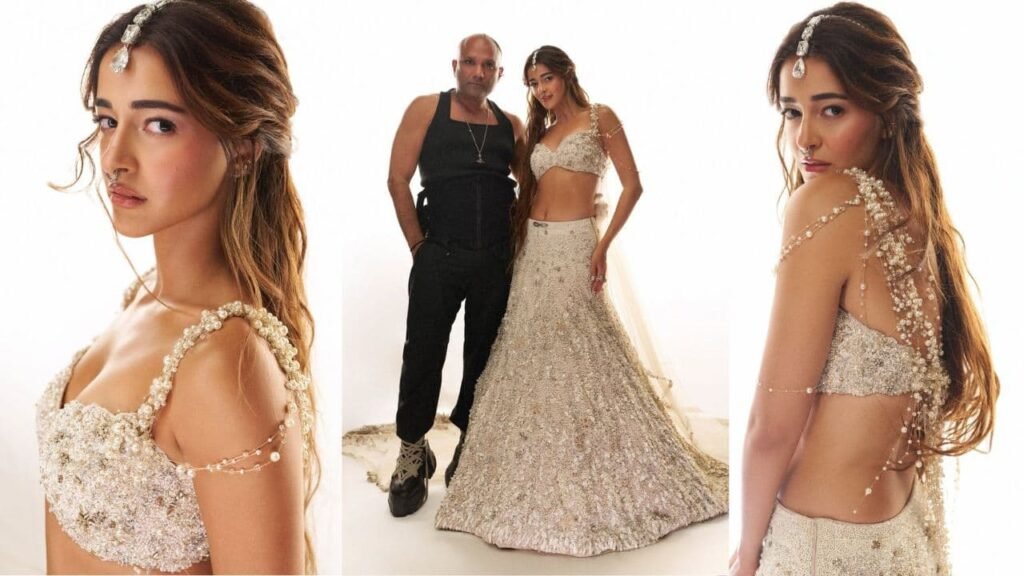 Ananya Panday closes Gaurav Gupta’s show in Ethereal white bridal lehenga